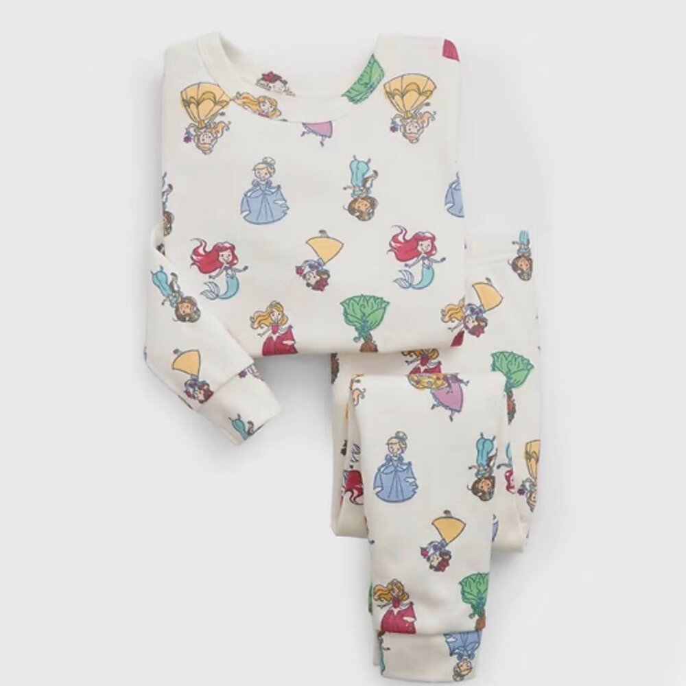 Girls Size 3 babyGAP + Disney Princess 100% Organic Cotton Pajama Set